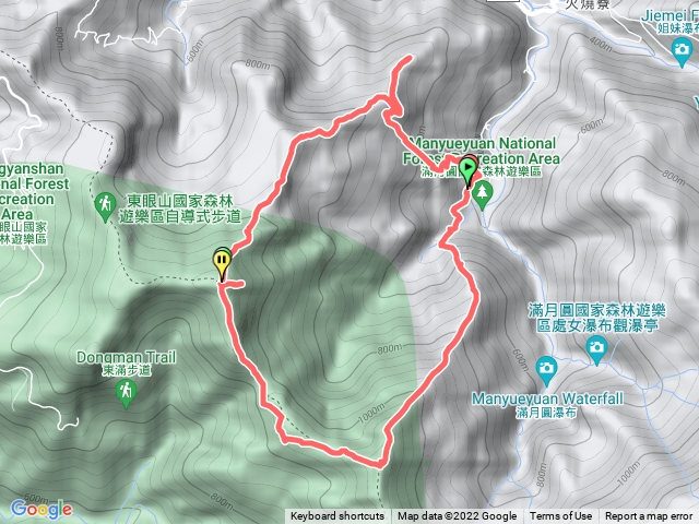 天德巷拉卡山雙溪山O型