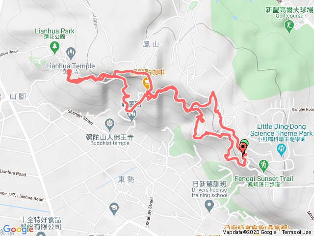 鳳崎步道走到蓮花寺