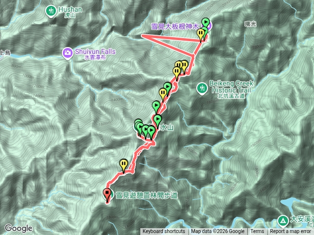 北坑山大板根東洗水山預覽圖