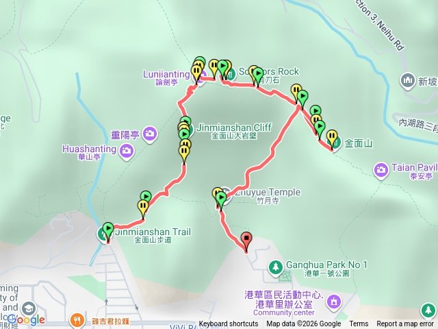 內工金面山