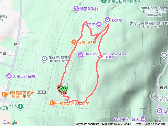 大岡山超峰寺路線