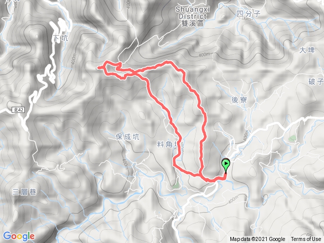 2019-04-05 雙溪區 虎豹潭停車場-泰平國小-溪尾寮山-東柑腳山-風口鞍部-柑腳山-崩山坑古道