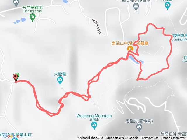 70號登山口-直上山中湖-繞湖一圈-原路折返