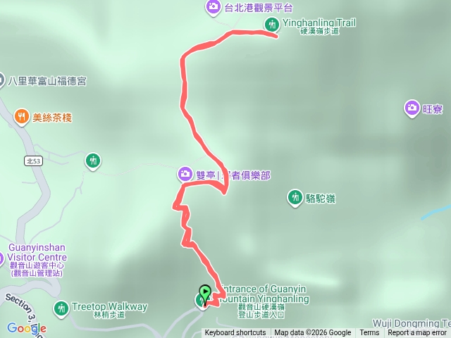 硬漢嶺步道來回預覽圖