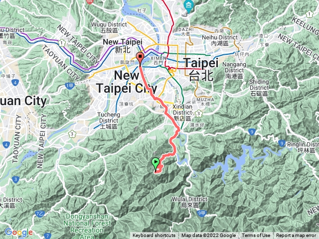 獅子頭山公車站牌到江華江橋機車行