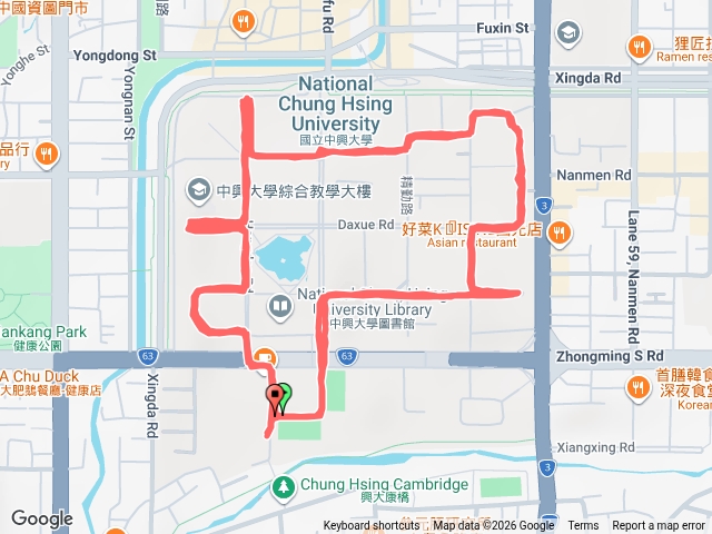 興大慢跑（Yi）繼續轉動直到最後一秒鐘
