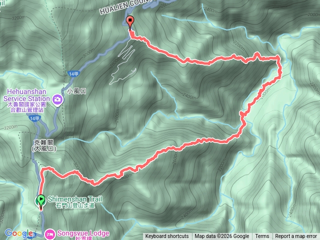 合歡石門下紅豆坡上合歡越嶺古道[初階探勘冷門艱難地形](2024-9月)預覽圖