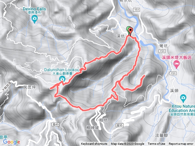 樟空倫七連峰 大石頭公上