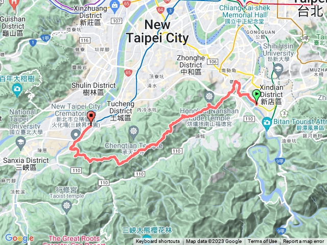 環台北天際線第十段:新店~三峽(天上山大縱走)