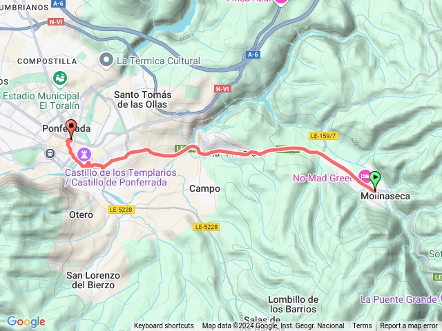 CaminoFrance(fromLeon)D6:Molinaseca-Ponferrada