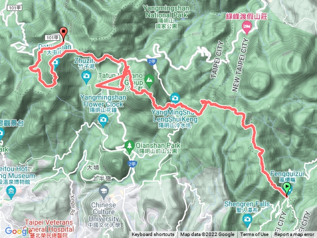 1110529陽明山輕鬆走（六連峰時間考慮撤）