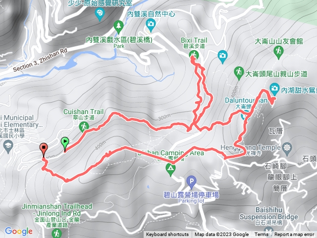 20231029 翠山步道入 大崙頭尾山步道 甜水鴛鴦湖 大崙頭山 大崙湖 大崙尾山 中社路步道出