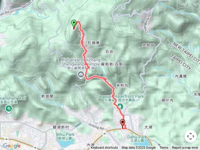 大崙頭山岔路至大湖公車站