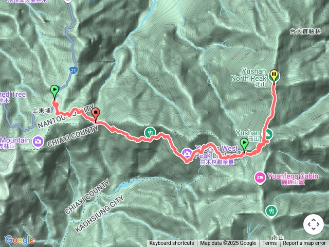 （冒險阿璋）玉山單攻一日主、北！30.5公里（數據有不小心暫停
