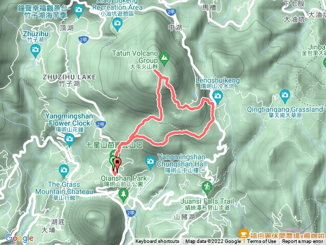 苗圃登七星山主峰東峰，冷苗古道O