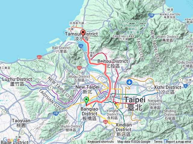 20260104單車新月橋至淡水捷運站預覽圖