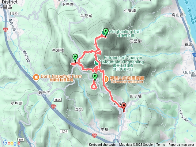 觀音山硬漢嶺楓櫃斗湖林梢福隆山連走預覽圖