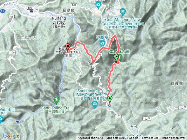 牡丹、牡丹山、三貂崙、猴硐