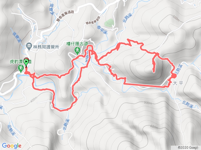 虎豹潭全串連走順登大坪山