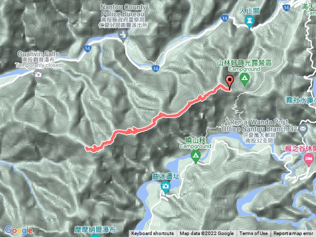 關頭山對萬山埋石山舊武界越山連走