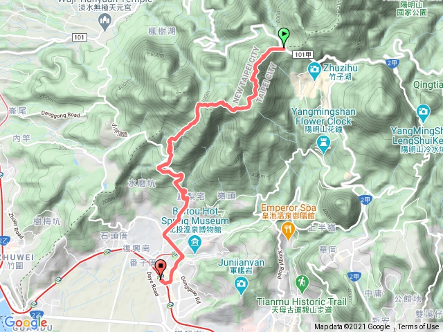 陽明山西段縱走