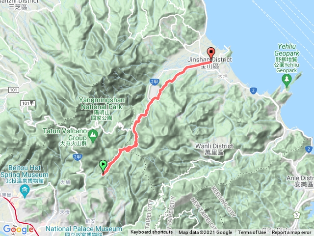 魚路古道北段（擎天崗到金山老街）
