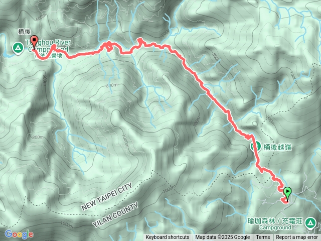 桶后越嶺步道A進B出（礁溪-烏來）