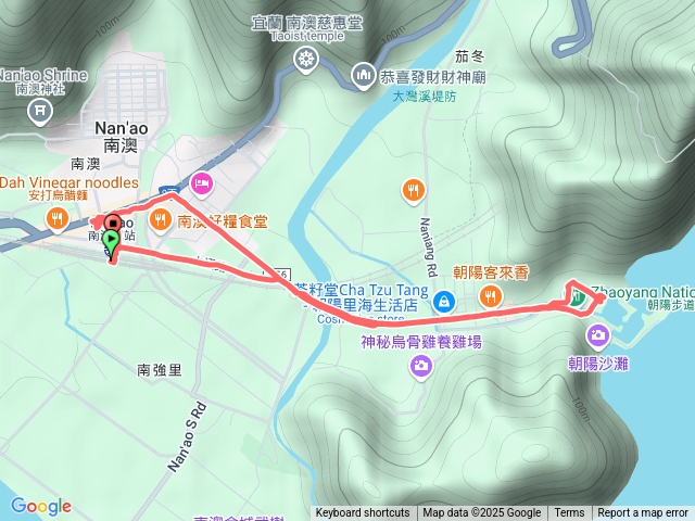 南澳火車站➡️朝陽漁港