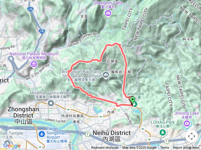 內湖心形縱走