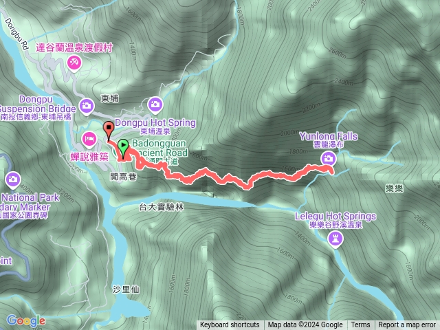 八通關東埔－雲龍瀑布預覽圖