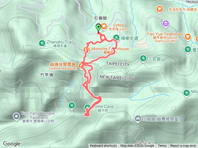 貓空-銀河洞（樟樹樟湖步道）（標示路點）預覽圖