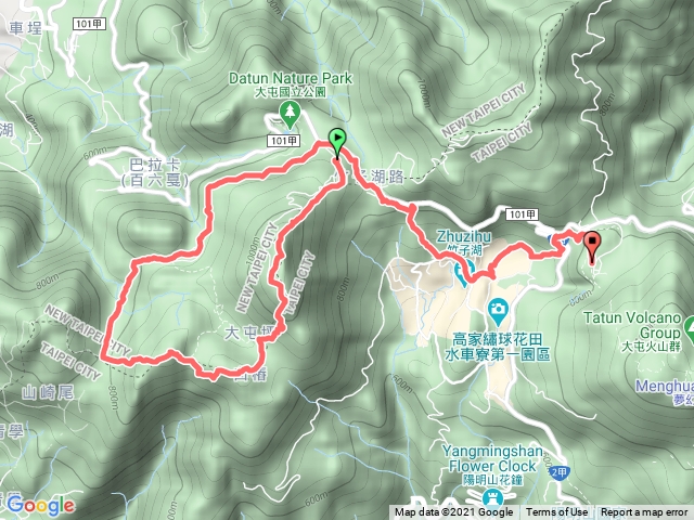 2021年臺北大縱走：尋寶任務臺北大縱走第二段：二子坪至小油坑202104031346