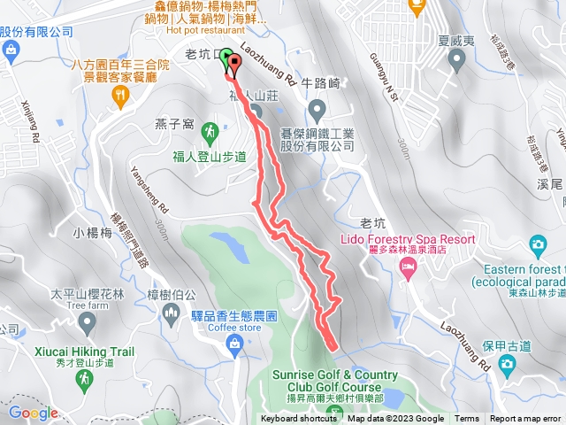 2023/10/14 福人登山步道（輪胎階梯回）