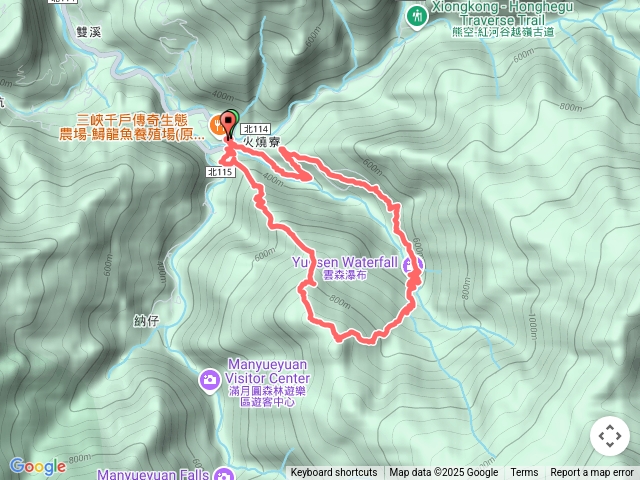 雲森瀑布+組合山