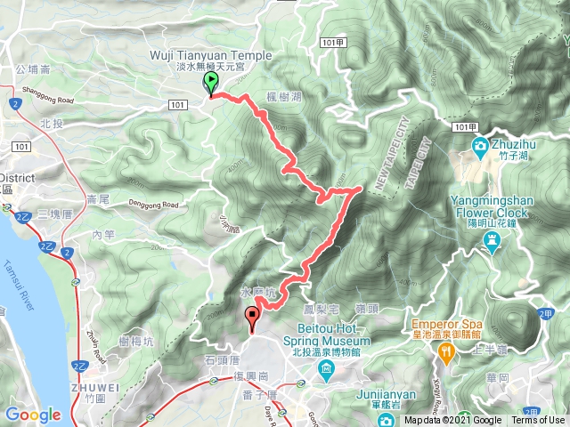 20210214天元宮翻山越嶺北投三層崎