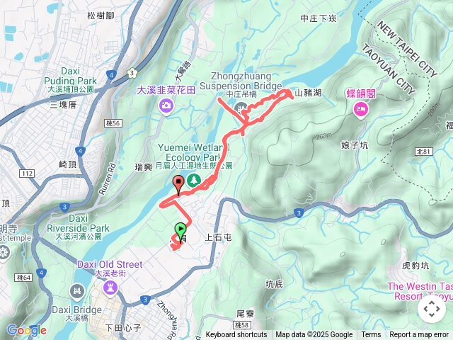 李騰芳古宅-月眉人工濕地生態公園-中庄吊橋-山豬湖生態親水園區
