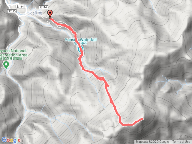 卡保山原路來回