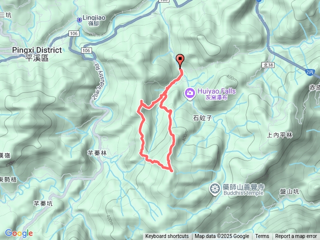 灰窯橋-平溪子山-畝畝山-畝畝山北稜-灰窯橋