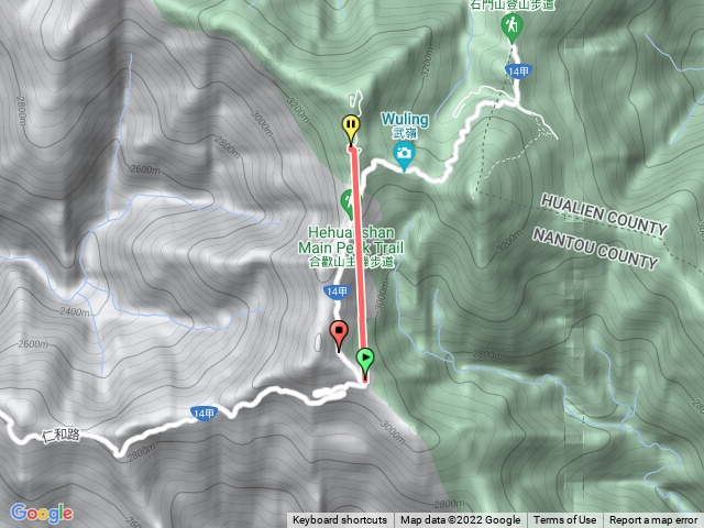 合歡南峰至合歡主峰