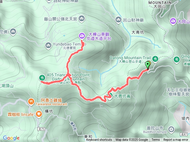 大棟山第三登山口上大棟山關公嶺縱走