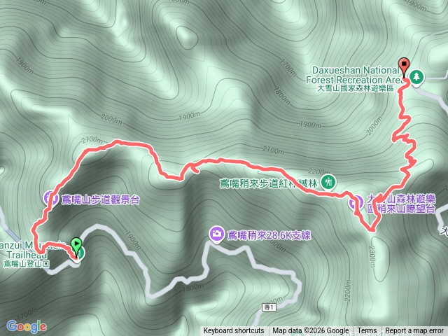 台中鳶嘴捎來山步道