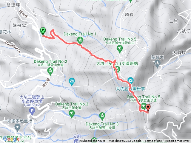 大坑1、5號上頭嵙山