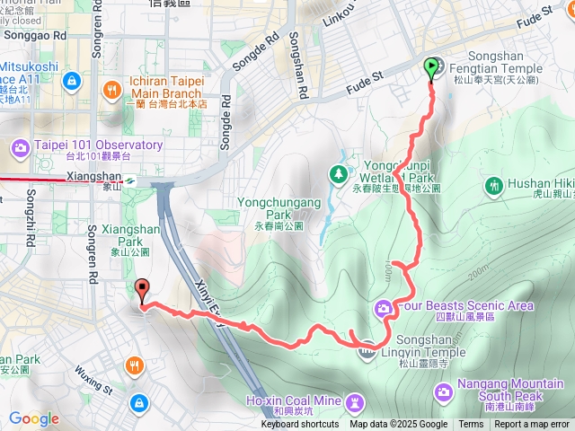 四獸山步道連走