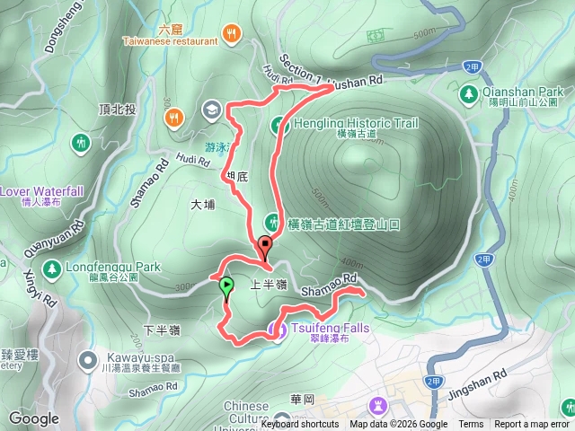 松溪瀑布、半嶺古道、湖山步道、橫嶺古道預覽圖