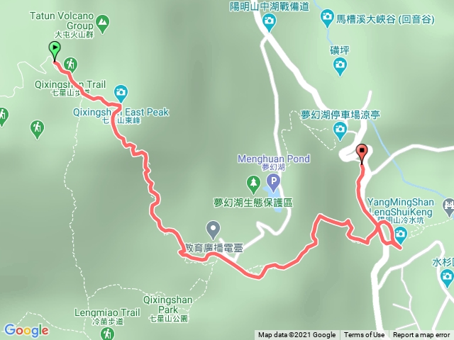 七星山主峰東峰（苗圃-冷水坑）