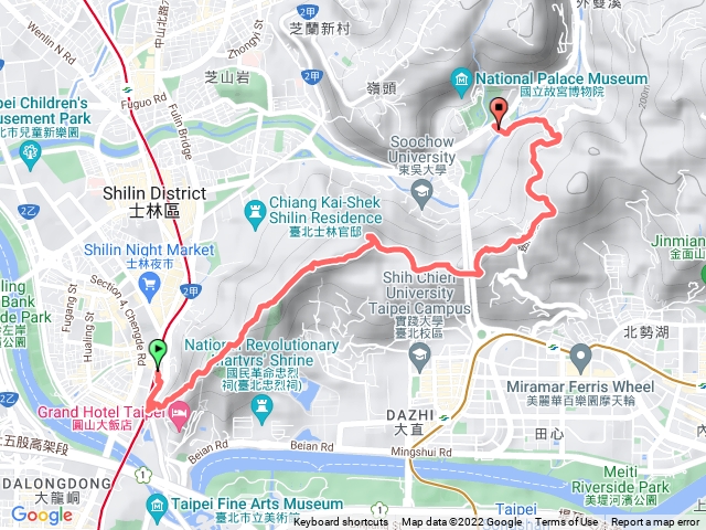 圓山風景區到故宮