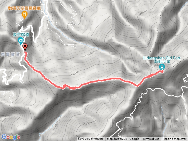 凌空廊道→大混山→李崠山