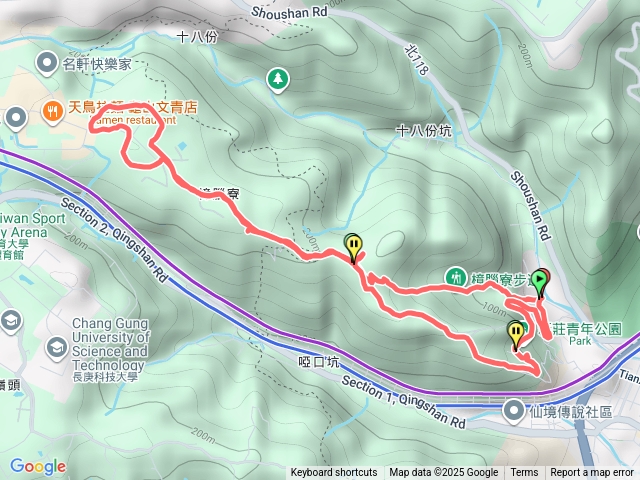 新莊青年公園到捷運A7站。