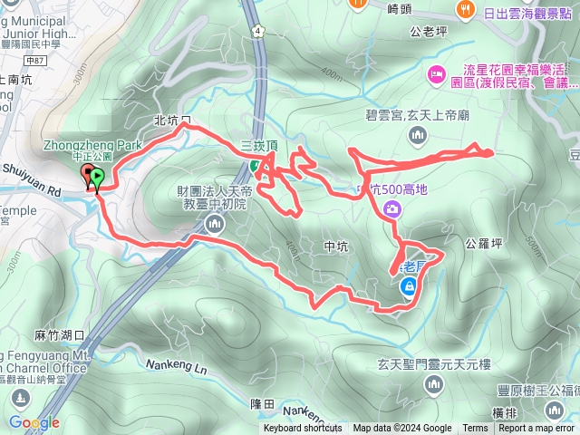 豐原中坑北坑清楓、三崁