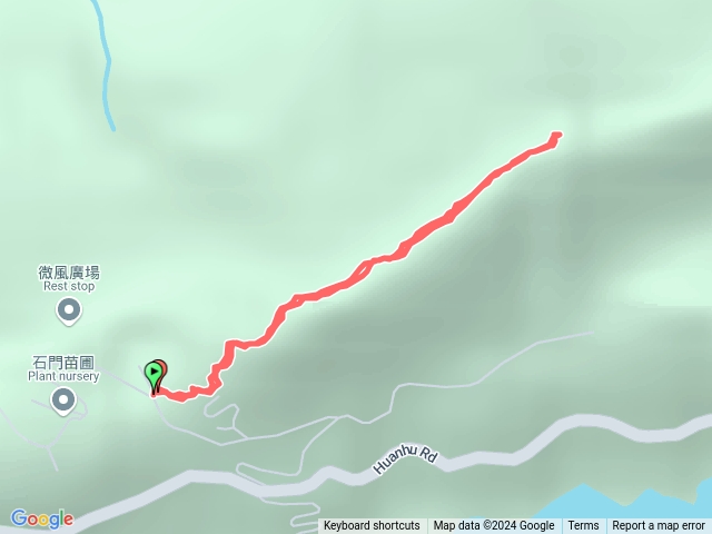 溪洲山小白岳石門苗圃起登1公里抵達三角點預覽圖